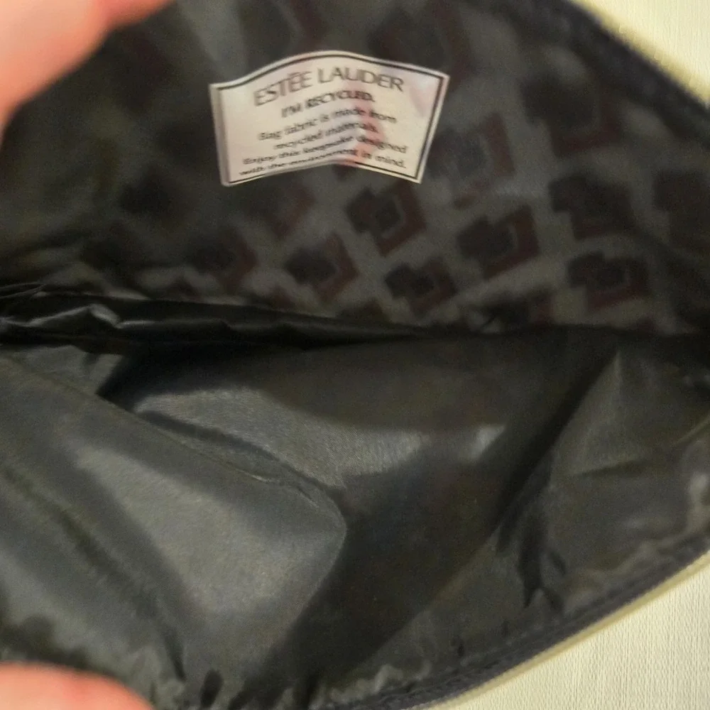 Estee Lauder Small Lightweight Make-Up Travel Bag Unique Designs Both Sides‎